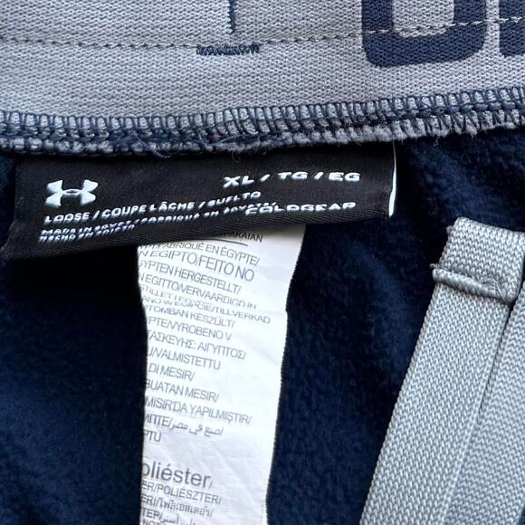 Vintage Y2K Under Armour Blue Tech Cyber Sweatpants - Picture 4 of 4